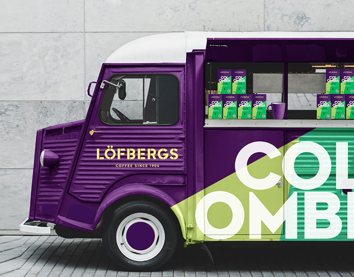 Löfbergs Colombia Coffee Van